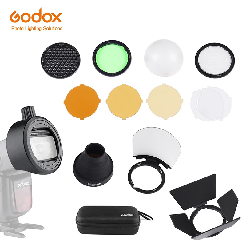 Photography Lighting Kit Godox - Godox S-R2/AK-R1/BD07/H200R/AD-P/AD-L/EC200 Flash Speedlight Adapter Barn