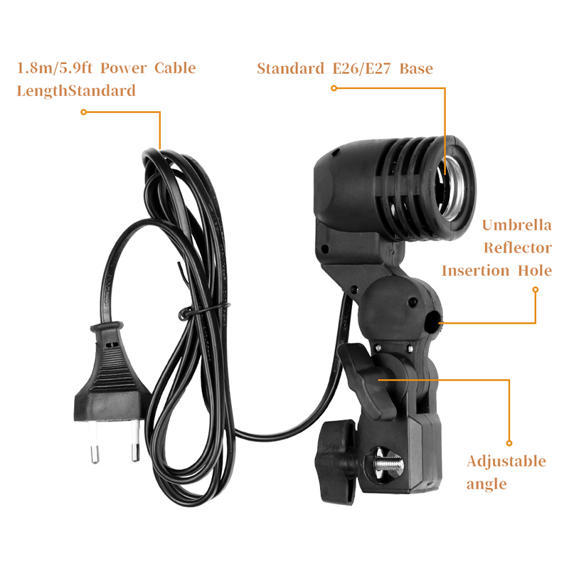 1.8m Cable Cord Light Bulb Sta - Photography Lighting With Umbrella review and price