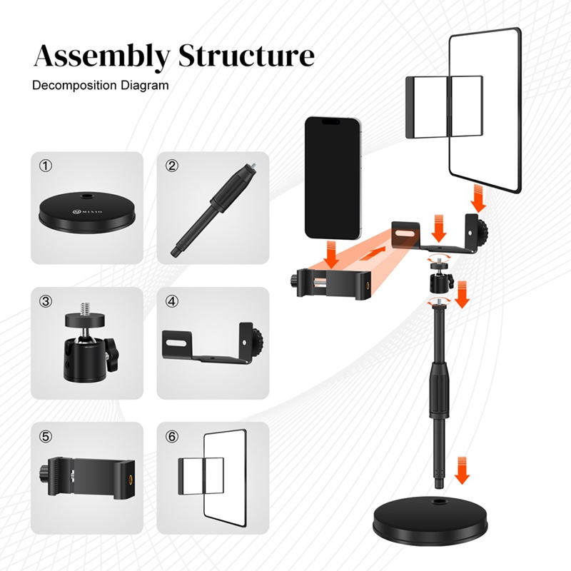Adjustable Height Mobile Phone - Stand Lighting Photography review and price