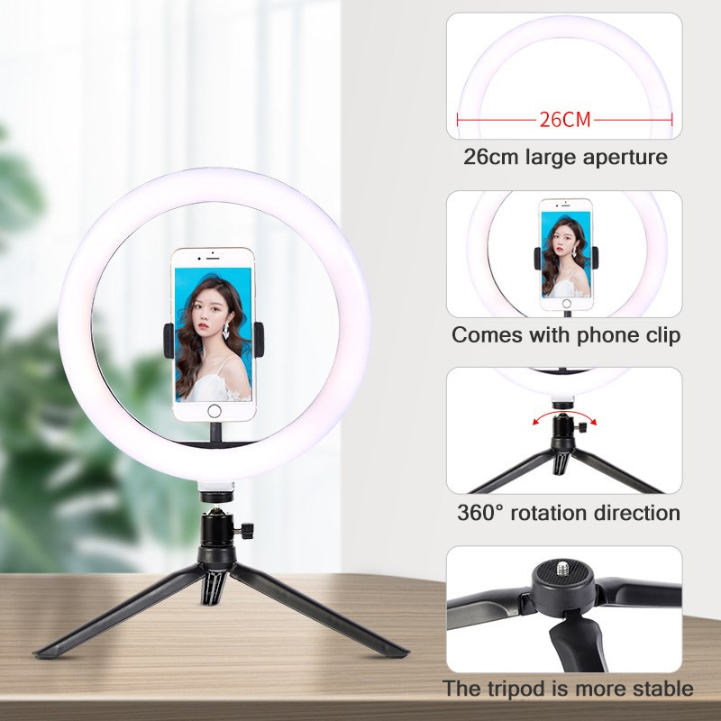 26cm 10 inch Led Ring Selfie L - Stand Lighting Photography review and price